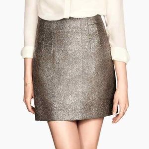 H&M Metallic Pencil Skirt